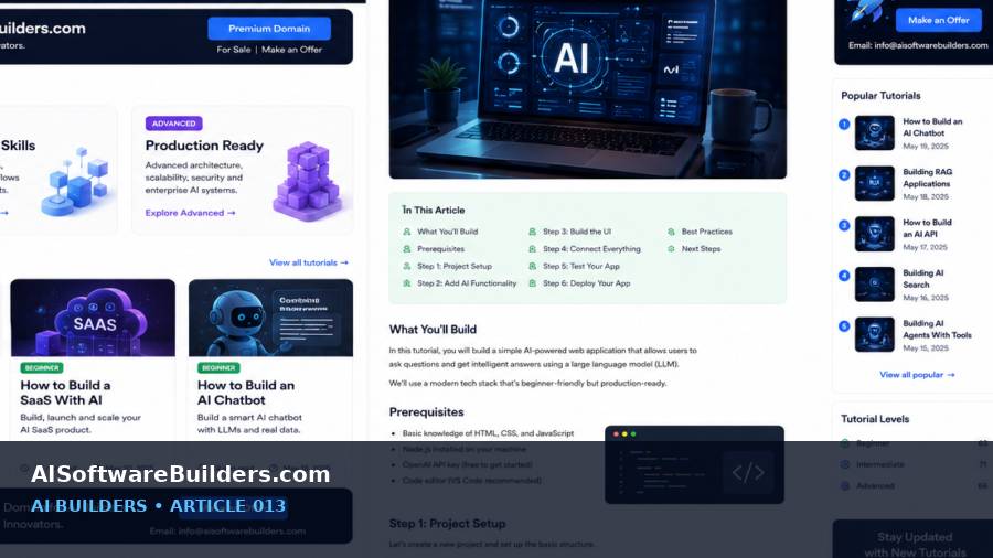 AI tutorial illustration