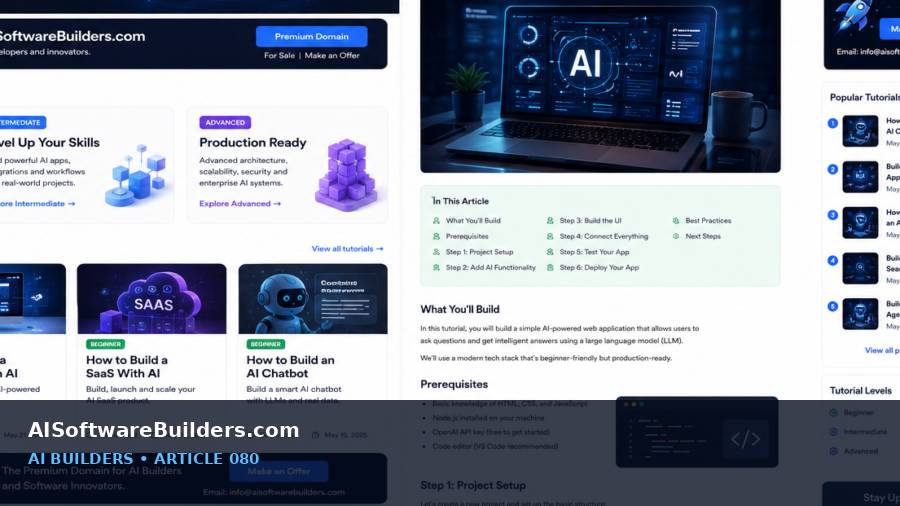 AI tutorial illustration