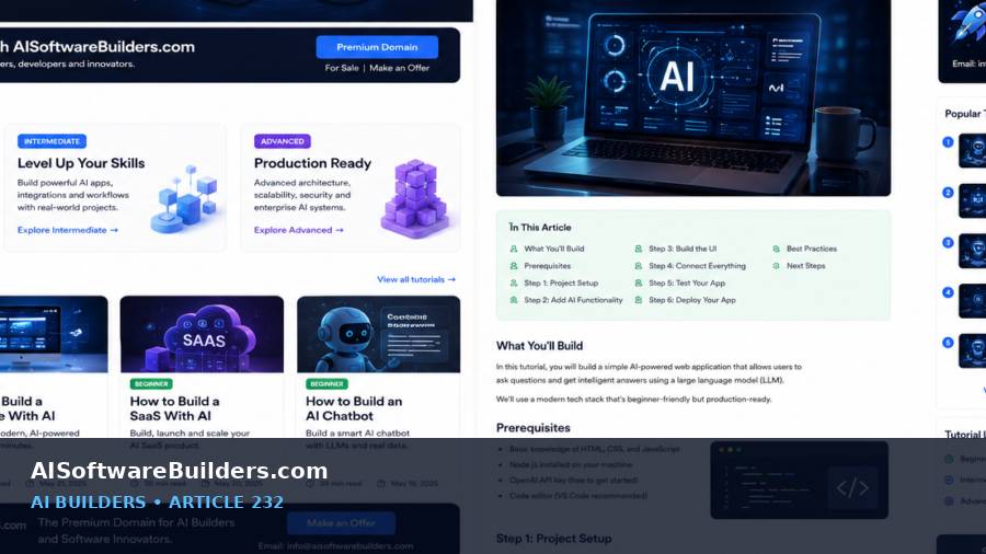 AI tutorial illustration