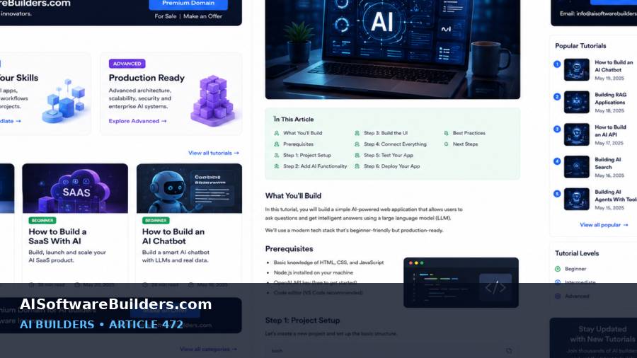 AI tutorial illustration